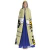 WHJWZY Cartoon bumblebee Printing aldult Halloween Hooded Cloak for men and womenused for parties prom view 2