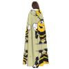 WHJWZY Cartoon bumblebee Printing aldult Halloween Hooded Cloak for men and womenused for parties prom view 3