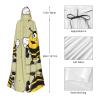 WHJWZY Cartoon bumblebee Printing aldult Halloween Hooded Cloak for men and womenused for parties prom view 4
