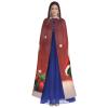 Dwrepo Santa Claus Halloween Hooded Cloak Full Length Adult Vampire Witch Cape for Halloween Cosplay Costumes view 2