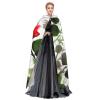 Dwrepo Floral Rose Ivy with Leaves Spring Halloween Hooded Cloak Full Length Adult Vampire Witch Cape for Halloween Cosplay Costumes view 3