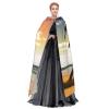 Dwrepo Palm Tree on Beach Halloween Hooded Cloak Full Length Adult Vampire Witch Cape for Halloween Cosplay Costumes view 3