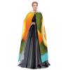 Dwrepo Fresh Orange Fruit Halloween Hooded Cloak Full Length Adult Vampire Witch Cape for Halloween Cosplay Costumes view 3