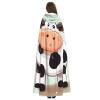 Dwrepo Cute Cow Polka Dot Halloween Hooded Cloak Full Length Adult Vampire Witch Cape for Halloween Cosplay Costumes view 4