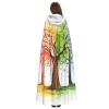 Four Seasons Spring Tree Halloween Hooded Cloak Full Length Adult Vampire Witch Cape for Halloween Cosplay Costumes view 4