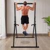 Power Tower Pull Up Dip Station, Foldable Workout Bar Station Training Fitness Equipment, Triangular Structure, Adjustable Height, 440lbs Capacity for for Home Gym Workout view 2