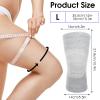 AOZUO Bamboo Knee Sleeve, Elastic Compression Knee Brace Breathable Knee Pads Leg Sleeves Thicken Thermal Knee Braces Relieve Knee Pain Knee Sleeves for Men Women Ski Cycling Dance Running view 2