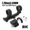 30/34mm Tube Scopes Mount with 12 O'clock TOP Optic T1,T2/RMR/P1,P2 Mount Plate Red Dot Sight BaseTactical Integrated Interface Modular Mount1.54/1.7/1.93" Centerline Heightfor 20mm Picatinny Rail view 3