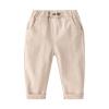 Baby Toddler Pull On Jogger Sweatpants Boys Loose Elastic High Waist Harem Fall Casual Pants with (Beige, 12-18 Months)