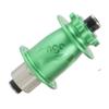 rningo Bike Hub Disc Brake 32H for Dirt Jump/Single Speed Bikes,Chrome-Molybdenum Steel Freehub High Strength Rear Bicycle Rim Hubs M10 Female Bolts (Green) view 1