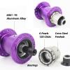 rningo Bike Hub Disc Brake 32H for Dirt Jump/Single Speed Bikes,Chrome-Molybdenum Steel Freehub High Strength Rear Bicycle Rim Hubs M10 Female Bolts (Green) view 3