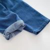 Baby Toddler Wide Leg Jeans Boys Girls High Waist Loose Denim Pants Solid Color Casual Sweatpants (Blue, 3-6 Months) view 3