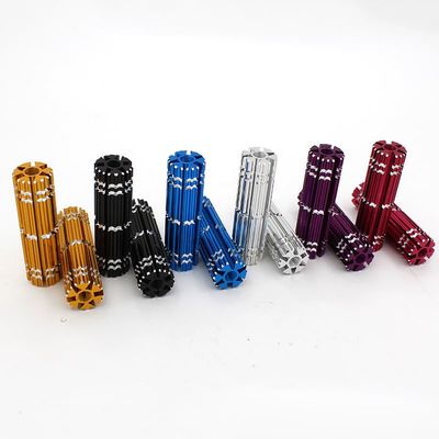 2pcs Aluminum alloy mountain bike pedal bicycle with foot pedals step on foot general screws Big solid (Size: Purple)