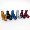 2pcs Aluminum alloy mountain bike pedal bicycle with foot pedals step on foot general screws Big solid (Size: Purple) view 1
