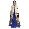 Dwrepo Airplane Flying Halloween Hooded Cloak Full Length Adult Vampire Witch Cape for Halloween Cosplay Costumes view 2