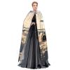 Dwrepo Airplane Flying Halloween Hooded Cloak Full Length Adult Vampire Witch Cape for Halloween Cosplay Costumes view 3