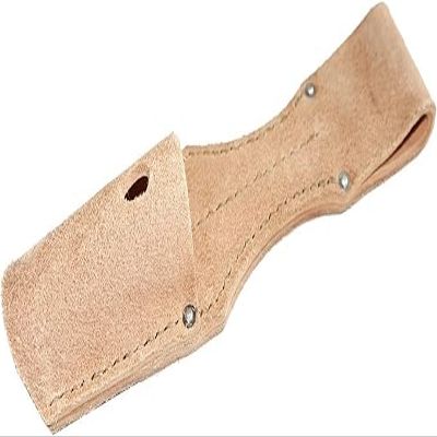 German WWII 98K Bayonet Leather Frog with Securing Loop Historical WWII Military Accessory (Natural)