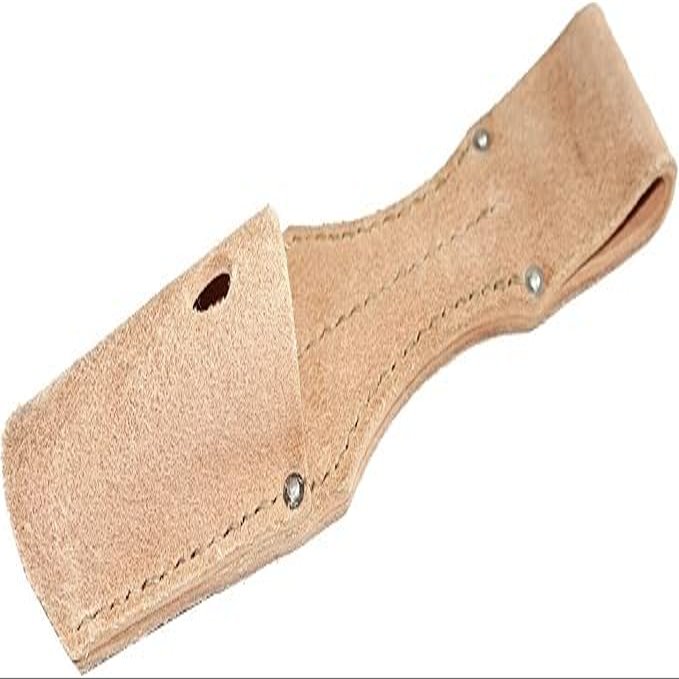 German WWII 98K Bayonet Leather Frog with Securing Loop Historical WWII Military Accessory (Natural)