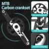 MEROCA Mountain Bike Crankset, 170mm Crank, Carbon Crank, 32T-38T Single Speed MTB Cranks, QF170mm, 3-Bolt, Direct Mount, Dub Axis (34T) view 2