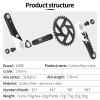 MEROCA Mountain Bike Crankset, 170mm Crank, Carbon Crank, 32T-38T Single Speed MTB Cranks, QF170mm, 3-Bolt, Direct Mount, Dub Axis (34T) view 3