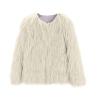 Girls Faux-Fur Jacket Coat Winter Snowday Thick Warm Fashion Cool Clothes Fleece Furry Coat Fuzzy (White, 11-12 Years) view 1