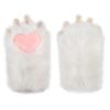 SIQITECHNO Furry Cat Paw Gloves Faux Fur Plush Hand Paw Gear Cute Bear Claw Paw Mittens Cloves Cosplay Costume Accessory view 1