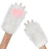SIQITECHNO Furry Cat Paw Gloves Faux Fur Plush Hand Paw Gear Cute Bear Claw Paw Mittens Cloves Cosplay Costume Accessory view 2