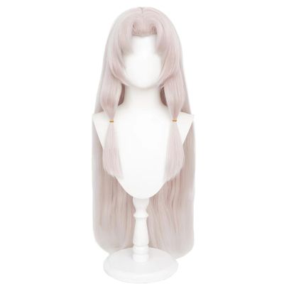 XiongXiongLe Long Straight Blonde Pink Halloween Anime Role Wig for Women Cosplay Anime Costume Hairs Replacement Wigs with Bands for Women Adult Cos Party Halloween Christmas Comic