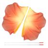 HDNSAUD Dance Worship Flag, 2PCS Praise Dance Flags with Telescopic Pole, Half Circle Belly Dance Silk Veils,Silk Wing Outdoor Flags(Yellow red) view 1