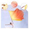 HDNSAUD Dance Worship Flag, 2PCS Praise Dance Flags with Telescopic Pole, Half Circle Belly Dance Silk Veils,Silk Wing Outdoor Flags(Yellow red) view 4