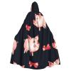 Dwrepo Red Cute Piggy Halloween Hooded Cloak Full Length Adult Vampire Witch Cape for Halloween Cosplay Costumes view 1
