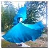 HDNSAUD Worship Flags with Rods Spinning Silk Veil Flag Scarf Ribbon Play 100% Silk Scarf for Belly Dance Outdoor Flags for Dance(Style I) view 4