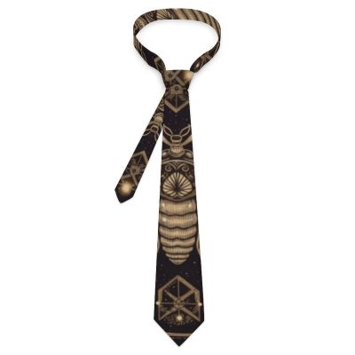 VFMNT Men's Necktie Moth Neck Tie Men's Tie Novelty Necktie Skinny Tie for Wedding Groom Party