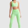 tight yoga clothes (Green-S) view 2