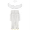 Lorilida 3 Pcs Halloween Angel Costume for Woman White Angel Gown with Headband and White Wing Ivory XX-Large view 4