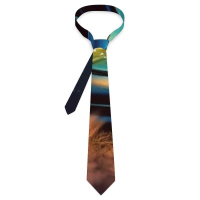 VFMNT Men's Necktie Fireflies And Lantern Neck Tie Men's Tie Novelty Necktie Skinny Tie for Wedding Groom Party