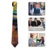 VFMNT Men's Necktie Fireflies And Lantern Neck Tie Men's Tie Novelty Necktie Skinny Tie for Wedding Groom Party view 4