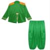 FEESHOW Men's Sergeant Pepper Jacket Musician Cosplay Jacket Zipper Front Satin Jacket Coat with Harem Pants Green Small view 4