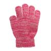 3PCS Children Winter Hat Scarf Gloves Set Kids Warm Thick Pom Pom Hat Cap Outdoor Thermal Accessories Sets Rose Red view 2