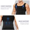 Arjen Kroos Compression Shirts for Men Body Shaper Slimming Tank Top Undershirts Gym Gear Shapewear 4 Pack view 3