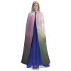 Dwrepo White Swan Halloween Hooded Cloak Full Length Adult Vampire Witch Cape for Halloween Cosplay Costumes view 2