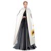 Dwrepo Elephant and Sunflower Halloween Hooded Cloak Full Length Adult Vampire Witch Cape for Halloween Cosplay Costumes view 3