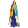 Dwrepo Colorful Balloon Halloween Hooded Cloak Full Length Adult Vampire Witch Cape for Halloween Cosplay Costumes view 2