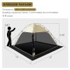 Screen Tent with Removable Floor, Siebwin Large 10'x10' Gazebos with Mosquito Netting and Removable Floor Sunproof Outdoor Canopy Tent for Backyard Party Outside Activities 1-Person Setup view 4