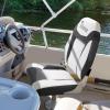 TeBaisea 2pcs Boat Seat, Fishing High Back Seat, Folding Boat Seat, Microfiber Leather Seat Wear Resistant Waterproof Sunproof 316 Stainless Steel Hinge (Black+White) view 3