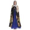 Dwrepo Dairy Cattle Halloween Hooded Cloak Full Length Adult Vampire Witch Cape for Halloween Cosplay Costumes view 2