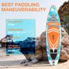 UPWELL 106Inflatable Stand Up Paddle Board with Seat, SUP Inflatable Paddle Boards for Adults Paddleboards, Cosmos view 2