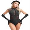 vastwit Women Dance Outfits Sleeveless Rhinestones Cutout Back Ballroom Dance Costumes Figure Ice Skating Black Small view 1