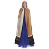 Dwrepo Cute Corgi Halloween Hooded Cloak Full Length Adult Vampire Witch Cape for Halloween Cosplay Costumes view 2