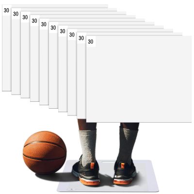 Drydiet 300 Pcs Basketball Sticky Adhesive Mat Replacement Sheets Clean Tacky Floor Mats Replacement Sheet Courtside Basketball Court Accessory for Remove Dust Dirt from Shoe (Transparent)